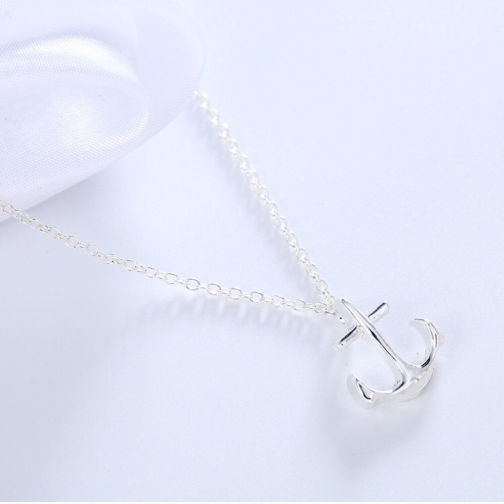 Silver Anchor Necklace